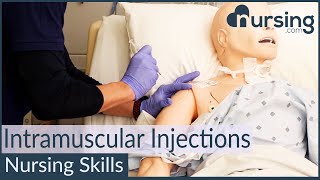 Intramuscular Injection Techniques Nursing Skills [upl. by Hanej]