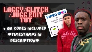 jugglaggyglitch edit tutorial on videostar  qr codes included [upl. by Howland]