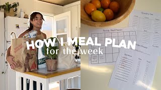 how I meal plan for the week  grocery haul easy meal ideas [upl. by Eriam]