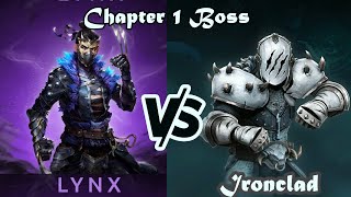 Lynx VS Chapter 1 B0SS Shadow Fight 4 mobilegame gaming [upl. by Adnawyek]