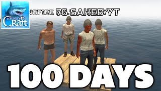 We Survived 100 Days in Survival and Craft  Survival and Craft Multiplayer [upl. by Ylrrad508]