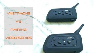 VNETPHONE V6  Pairing with another device  Pairing Video Series  Video 2 of 2  Tour 150 [upl. by Esirtal213]