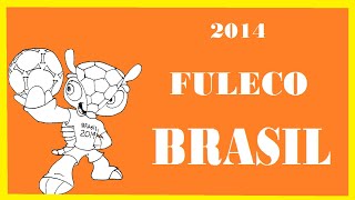 COMO DIBUJAR A LA MASCOTA DEL MUNDIAL  2014 FULECO HOW TO DRAW THE WORLD CUP MASCOT  214 [upl. by Idram]