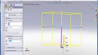 Tutoriel SolidWorks Capsule14 Base Bossage extrudé [upl. by Strephonn]