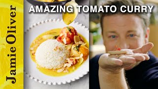 Amazing Tomato Curry  Jamie Olivers MeatFree Meals [upl. by Nnaeiram]