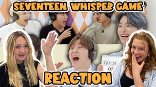 SEVENTEEN ARE HILAROUS  SEVENTEEN attempting to play the whisper game and failing REACTION [upl. by Akeber]