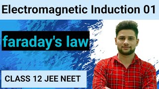 Electromagnetic induction 01  faradays law  Physics class 12  JEE  NEET [upl. by Neumann]