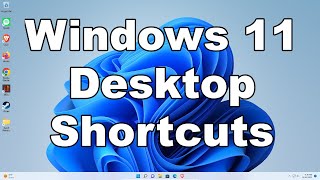 How To Create amp Add Desktop Shortcut Icons In Windows 11  A Quick amp Easy Guide [upl. by Horton450]