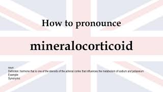 How to pronounce mineralocorticoid  meaning [upl. by Acilgna13]