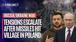 Ukraine War Tensions Escalate After Missiles Hit Village In Poland [upl. by Artemed319]