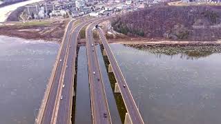 Drone flights before the river ices up [upl. by Sollows]