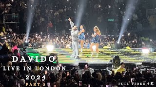 DAVIDO LIVE IN LONDON 2024 The O2 London 4K PART 3  KIZZ DANIEL KAMO MPHELA MUSA KEYS [upl. by Ely676]