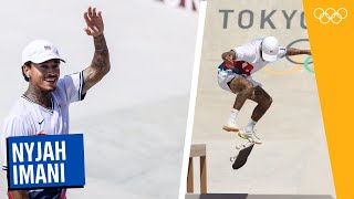 Nyjah Huston Olympic highlights in Tokyo 2020 🛹🇺🇸 [upl. by Sargent]