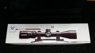 vortex crossfire II scope unboxing and first look [upl. by Idas14]