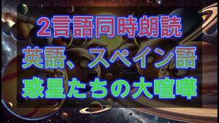 2言語同時朗読、英語とスペイン語、惑星たちの大喧嘩 [upl. by Carbo952]