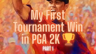 I WON MY FIRST PGA 2K23 TOURNAMENT [upl. by Hedve157]