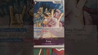 One Piece TCG Upgrade Foxy onepiece onepiecetcg tcg cards cardgame collection [upl. by Darin]