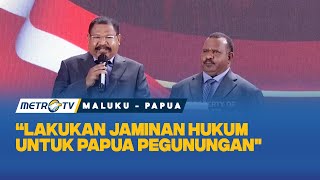 Solusi Cagub 01 Menangani Masalah Keamanan di Papua Pegunungan Debat Pilkada 2024 [upl. by Patman]