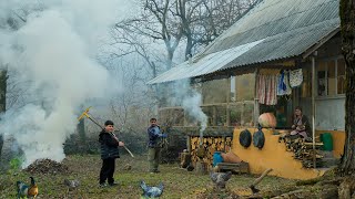 Azerbaijani Village Life  Hard Life Simple Joys  Faraway Mountain Village [upl. by Clougher663]