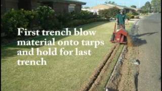 Subsurface Drip and Waste Water Recycling Irrigation Installation with the TRENCHN Edge Trencher [upl. by Vivian213]