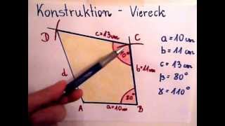 Viereck konstruieren  Beispiel [upl. by Nirrol31]