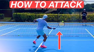 How to Attack the Net  Approach Shot amp Volley Lesson w Shamir [upl. by Emmons]