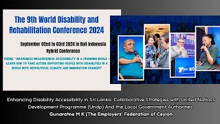 World Disability amp Rehabilitation Conference 2024W D R C Accessibility Indonisia September 2024 [upl. by Ammadis]