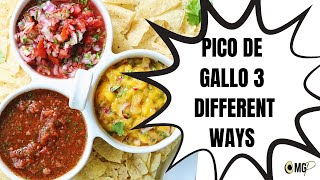 How to make pico de gallo3 ways [upl. by Ecnarf]