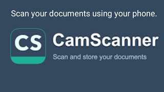 How to scan documents with CamScanner Jinsi ya kuscan documents kwa kutumia camscanner [upl. by Yrrep287]