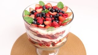 Berry Trifle Recipe  Laura Vitale  Laura in the Kitchen Episode 762 [upl. by Nylissej]