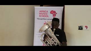 BRINDISI Labiamo Ne Lieti Calici By Franke Kalema on the Euphonium [upl. by Aimac]