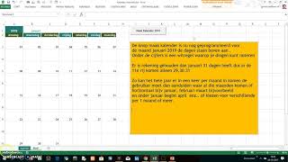 Kalender Maken met Excel VBA [upl. by Airamak]