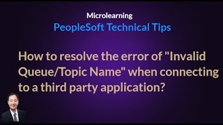 How to resolve the error of quotInvalid QueueTopic Namequot when connecting to a third party application [upl. by Alcock]