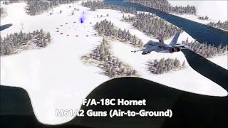 FA18C M61A2 GUNS AirtoGround Guide  DCS World [upl. by Vahe541]