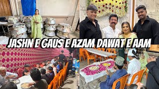 Jashne E Gaus E Azam DawatEAam ✨ Alhamdulillah Niyaz Aache Se Hogayi ❤️  Afroz Recipe Vlog [upl. by Barlow]