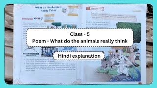 Poem  What do the animals really think from Stellar English book  class 5 [upl. by Aleehs]