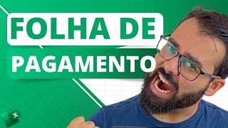 Como fazer uma Folha de Pagamento no Excel  Aula Simples e Fácil [upl. by Crim859]