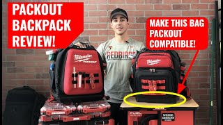 Best tool backpacks Review Milwaukee PACKOUT Backpack amp Ultimate Jobsite Backpack Adapter [upl. by Dola114]