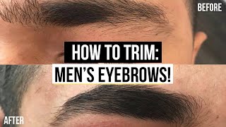 MENS EYEBROW GROOMING TUTORIAL EASY GROOMING ROUTINE  JAIRWOO [upl. by Christean]