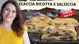 Scaccia Siciliana Autentica Ricotta e Salsiccia Fatta in Casa [upl. by Heeley]