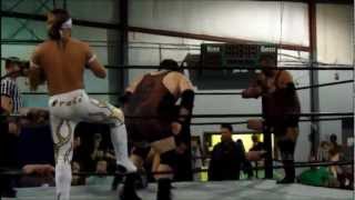 Los Ben Dejos vs Beast Mode at Vintage Wrestlings Fall Out Brawl [upl. by Latnahc]