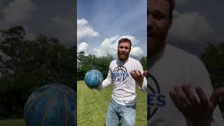 Worlds farthest backwards shot basketball worldrecord [upl. by Carnes830]