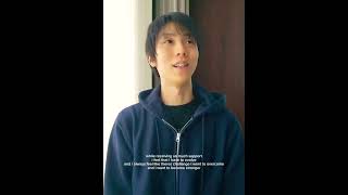 engsub  hanyu video message for quadruple axel mag youtubeshorts foryou 羽生結弦 hanyuyuzuru [upl. by Ynomrah]