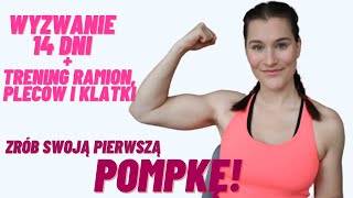 WYZWANIE  14 DNI DO POMPKI  Trening góry z hantlami [upl. by Retsek]