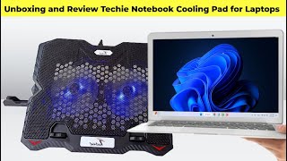 Budget Cooling Pad for Laptops  Techie Notebook Laptop Stand with Mobile Holder [upl. by Donovan]