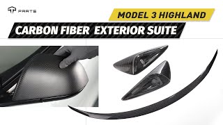 Model 3 Highland Carbon Fiber Exterior Suite [upl. by Ordnasil]