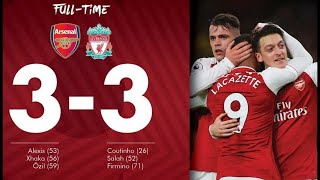 arsenal Vs liverpool 3 3 Premier League 2017 2018 Full Highlights HD [upl. by Secor649]