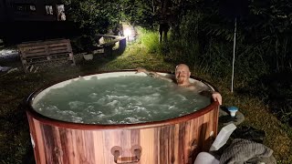 Night Testing the Jacuzzi LayZSpa Helsinki Hottub [upl. by Chyou]