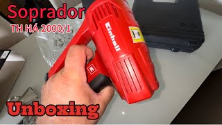 Soprador térmico einhell TH HÁ 20001 127V 1500W unboxing [upl. by Royal803]