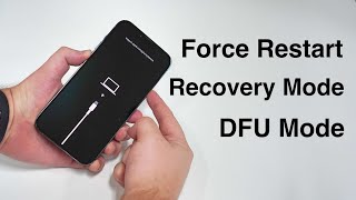 How to Force Restart and ENTER amp EXIT Recovery and DFU Mode iPhone 8 to 13 [upl. by Mickelson245]